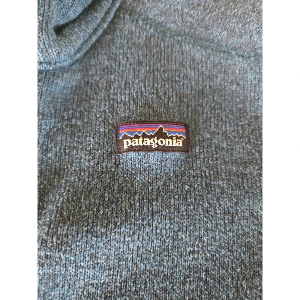 Patagonia Youth Boys Girls Medium Size 12 Better Sweater Zip Jacket Teal Blue